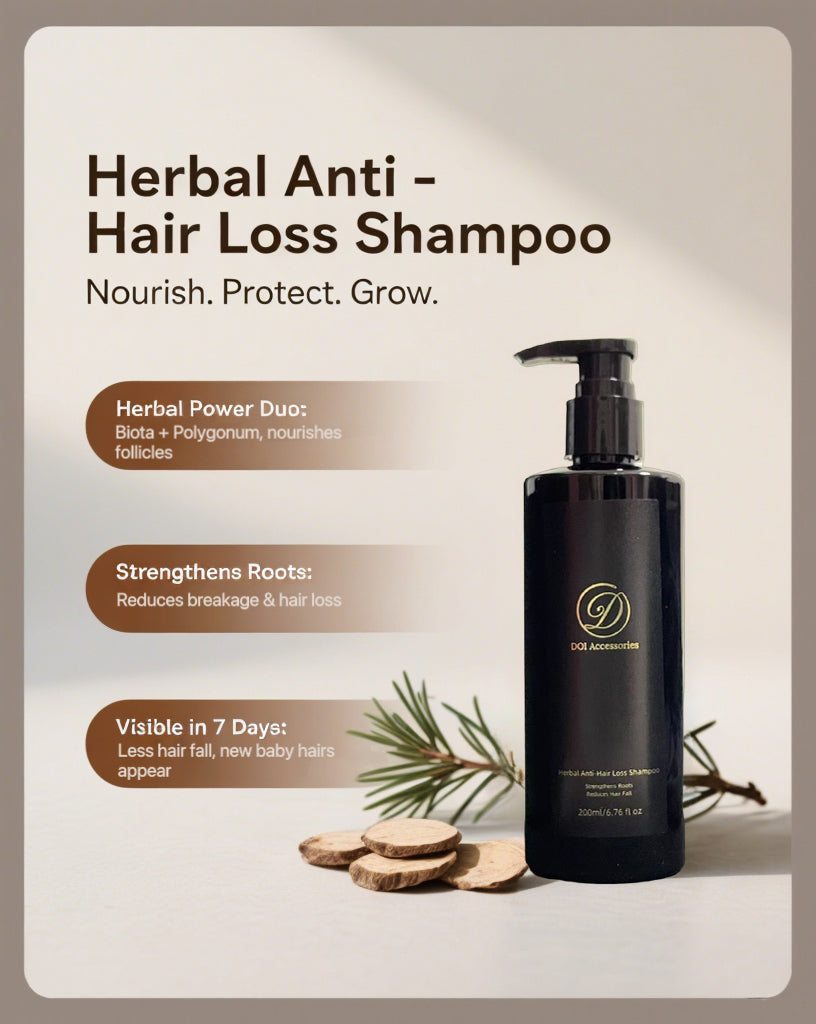 Natural Chinese Herbal Anti-Hair Loss Shampoo