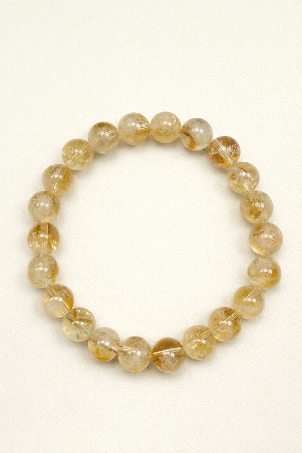 Milky Citrine Bracelet – Natural Crystal (8mm)