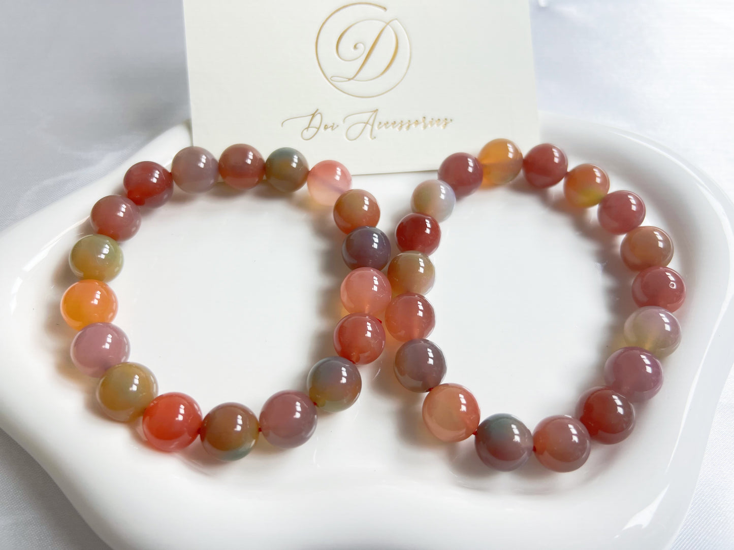 Crimson Agate Bracelet