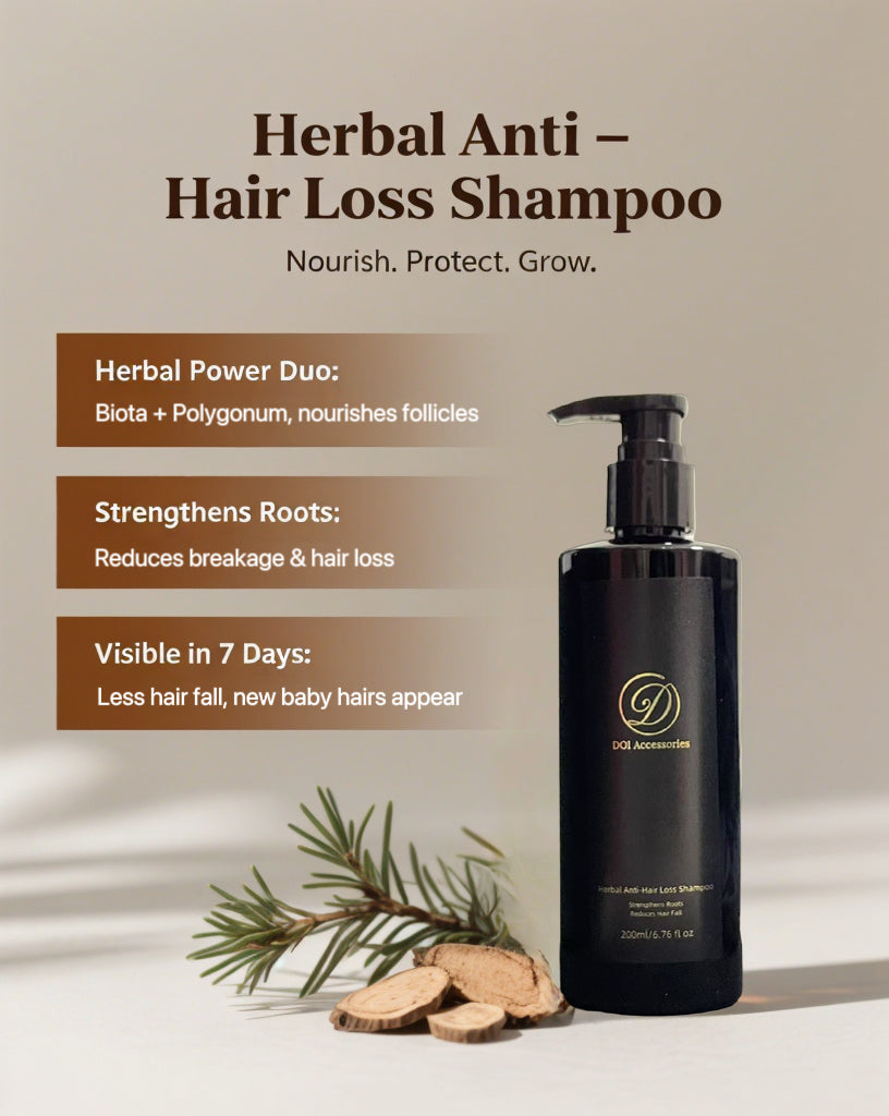 Natural Chinese Herbal Anti-Hair Loss Shampoo