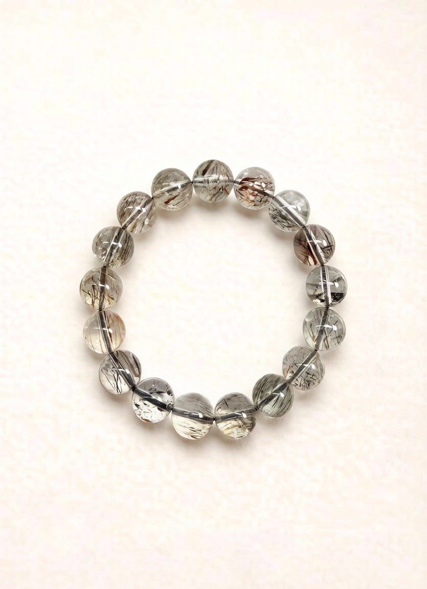 Black Gold Super Seven Bracelet – Natural Crystal (12mm)