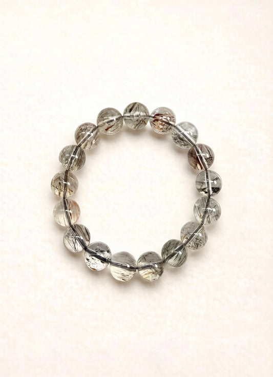 Black Gold Super Seven Bracelet – Natural Crystal (12mm)