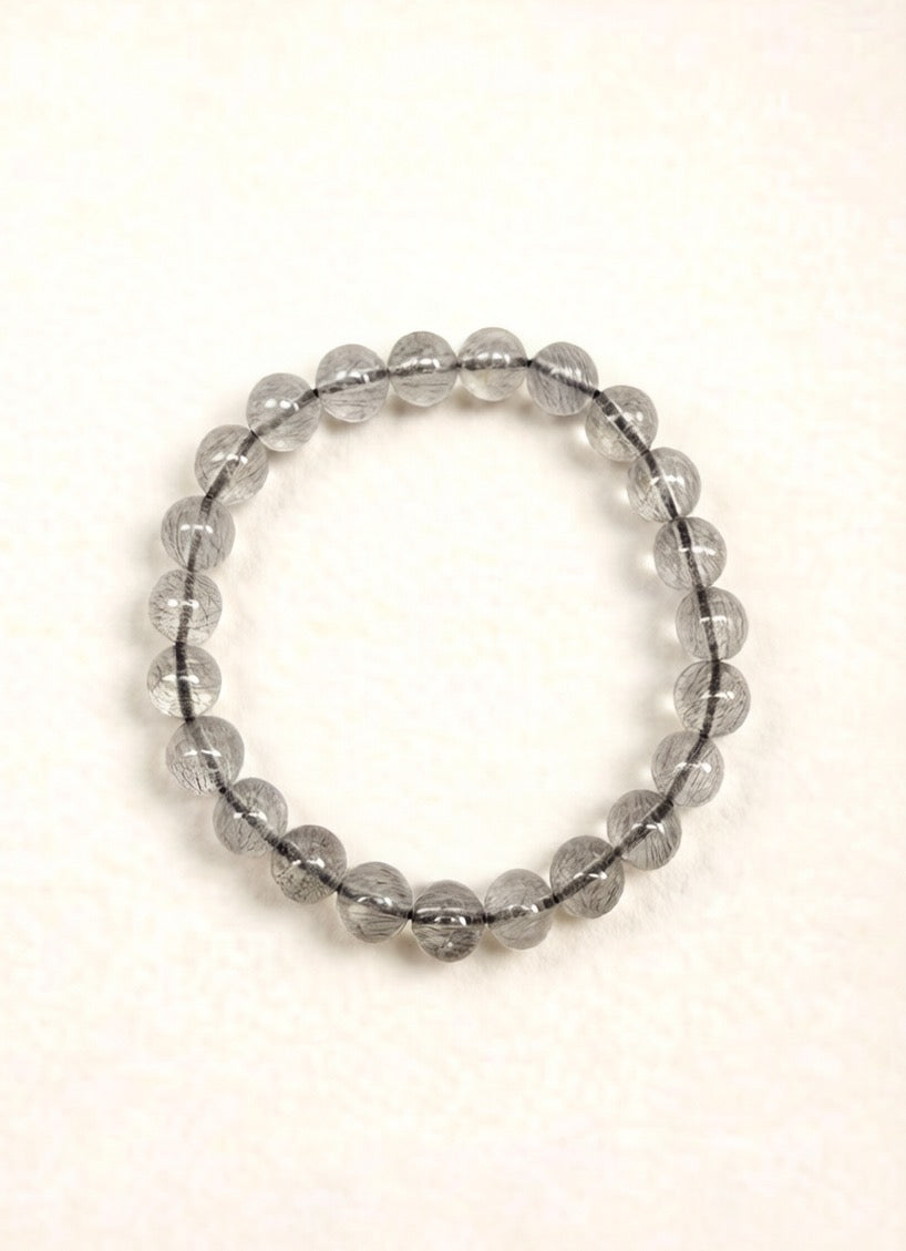 Fireworks Super Seven Bracelet – Natural Crystal (8mm)