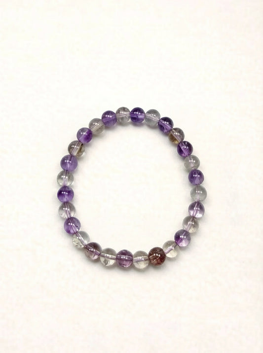 Ametrine Bracelet – Natural Crystal (7mm)
