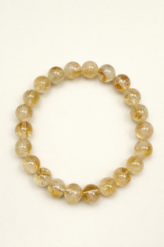 Milky Citrine Bracelet – Natural Crystal (8mm)