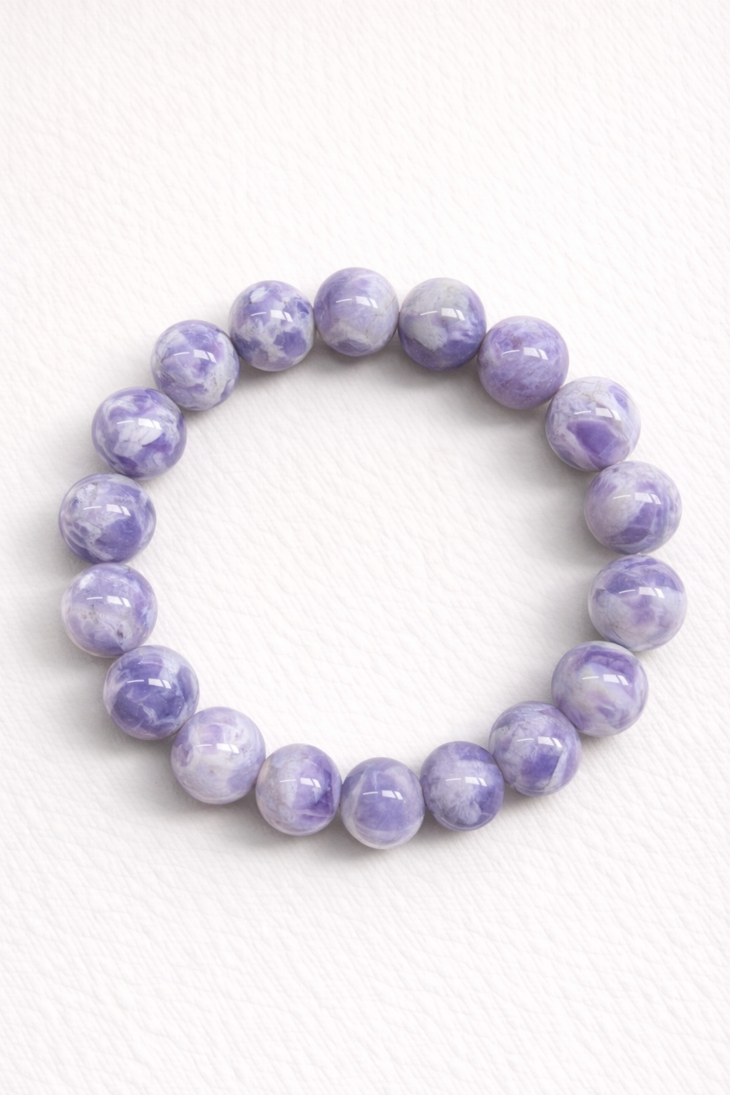 Milky Amethyst Bracelet – Natural Lavender Quartz (8mm / 9mm / 11mm)