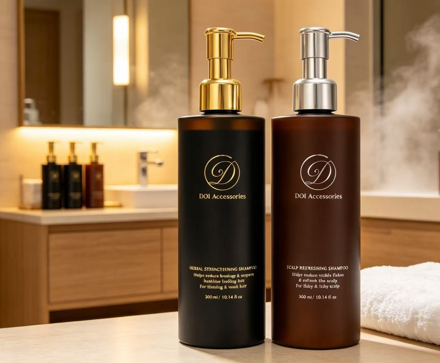 DOI Herbal Scalp Care Set — 2-Step Routine for Oily Scalp & Thinning Hair