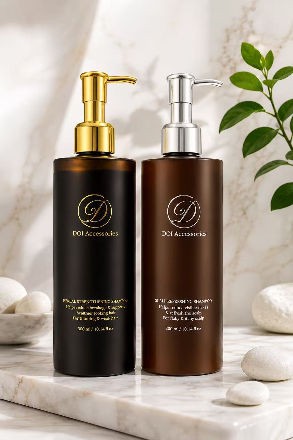DOI Herbal Scalp Care Set — 2-Step Routine for Oily Scalp & Thinning Hair